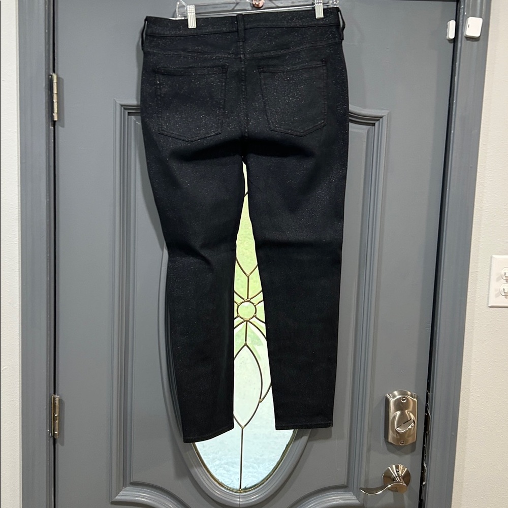 J Crews Black Glitter Jeans. NWT - Picture 3 of 4
